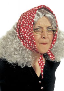 Peruka siwa z chust� BABA JAGA