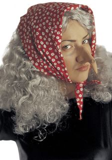 Peruka siwa z chust� BABA JAGA