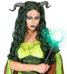 Peruka z rogami na Halloween