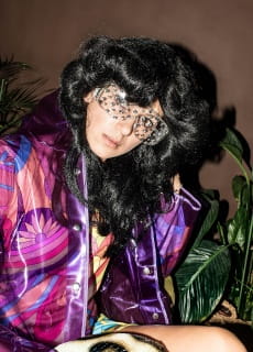 Peruka disco ABBA czarna