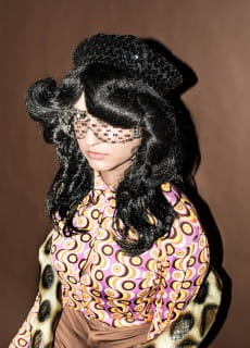 Peruka disco ABBA czarna