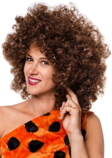 Peruka AFRO brzowa