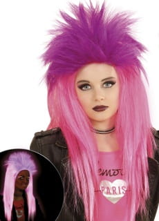 Peruka dzieci�ca neon PUNK r�owa