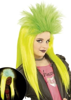 Peruka dzieci�ca neon PUNK seledynowa