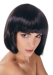Peruka z grzywk� BELLA czarna