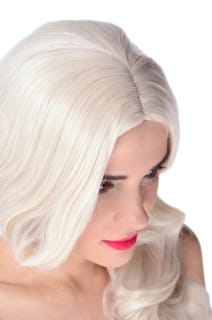 Peruka Damska VIVIENNE Peruka Na Halloween Peruka Na Bal Karnawa�owy Peruka Blond