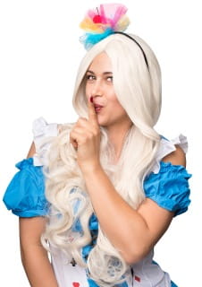 Peruka Damska VIVIENNE Peruka Na Halloween Peruka Na Bal Karnawa�owy Peruka Blond