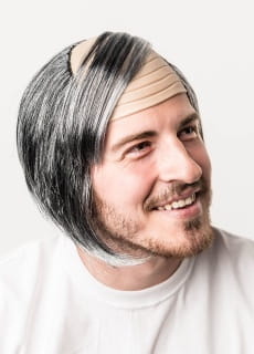 Peruka ZACZESKA siwa