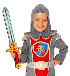 Zabawkowy MIECZ RYCERSKI 52CM miecz dla dziecka miecz zabawkowy miecze zabawkowe dla dzieci