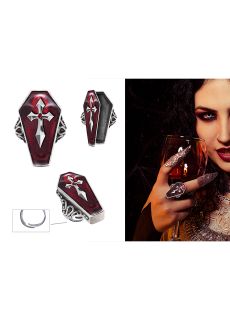 Halloweenowy pier�cionek TRUMNA pier�cionek na halloween bi�uteria na halloween bi�uteria halloween