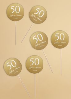 Pikery do muffinek 50 ROCZNICA �LUBU topper 50 rocznica �lubu topper personalizowany
