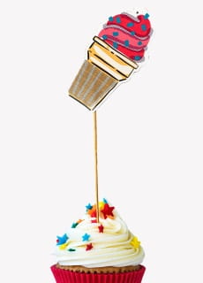 Pikery do muffinek ICE BABY (8szt.)