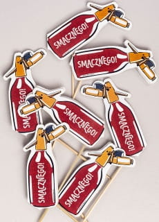 Pikery do przek�sek PRL PARTY syfon saturator (7szt.)