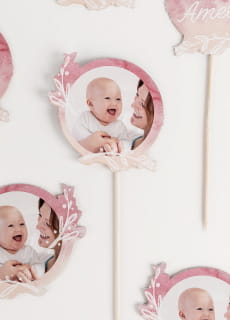 Personalizowane pikery NA CHRZEST dla dziewczynki