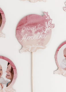 Personalizowane pikery NA CHRZEST dla dziewczynki