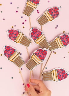 Pikery do muffinek ICE BABY (8szt.)