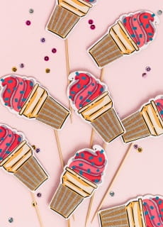 Pikery do muffinek ICE BABY (8szt.)