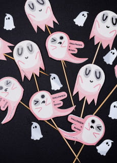 Pikery na halloweenowe babeczki PSIKUS duszki (10szt.)