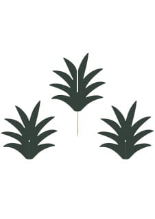 Pikery na babeczki ANANAS na imprez w stylu hawajskim (6szt.)