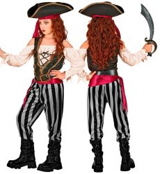 Dziewcz�cy str�j PIRATKI 128cm