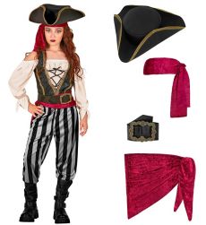 Dziewcz�cy str�j PIRATKI 140cm