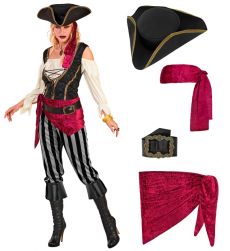 Damski str�j PIRACKI na karnawa� - XS kostium piratki str�j piratki dla doros�ych przebranie piratki