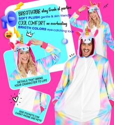 Onesie JEDNORO�EC pluszowy kombinezon - XXL