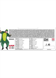 Str�j DINOZAURA kombinezon unisex - XXL