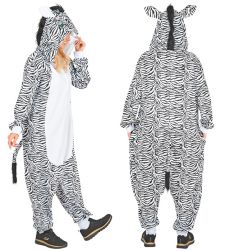 Str�j ZEBRA pluszowy kombinezon - S/M