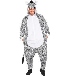 Str�j ZEBRA pluszowy kombinezon - S/M