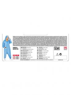 Str�j POTWOREK CIASTECZKOWY niebieski - L/XL