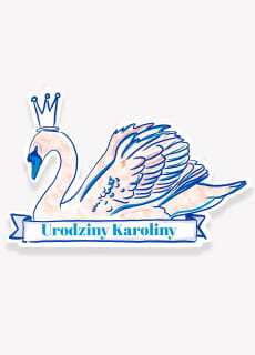 Podkadki personalizowane na st SWAN (6szt.)