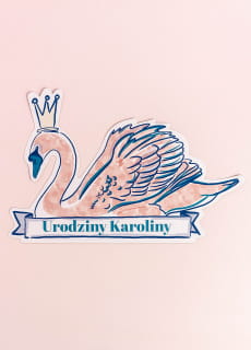 Podkadki personalizowane na st SWAN (6szt.)