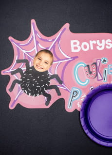 Dekoracja stou dla dzieci podkadki na Halloween PSIKUS (6szt.)
