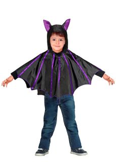 Poncho NIETOPERZ przebranie na Halloween dla dziecka
