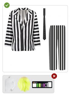 St�j BEETLEJUICE m�ski na Halloween - L