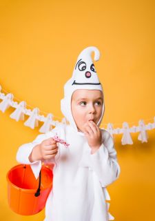 Przebranie DUCHA kostium Halloweenowy dla dziecka 3-4 lata 