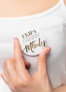 Przypinka EKIPA PANNY MODEJ 5cm 