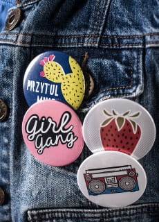Przypinka LATA 80. BOOMBOX 5cm