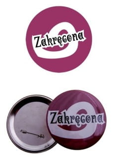 Przypinka na wiecz�r panie�ski ZAKR�CONA
