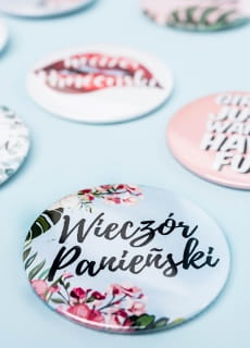 Przypinka na wieczr panieski KWIATY 7,5 cm 