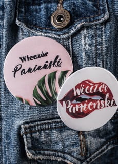 Przypinka na wiecz�r panie�ski MONSTERA 7,5 cm 