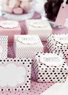 Pudeeczka na podzikowania dla goci SWEETS (6szt.)