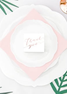 Pudeeczka podzikowania dla goci THANK YOU rose gold (10szt.)