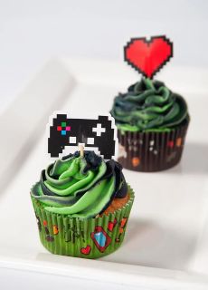 Papilotki do muffinek GAME OVER (75szt.)