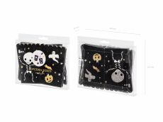 Pude�ka na popcorn BOO! mix (6szt.) akcesoria na halloween akcesoria halloweenowe pude�ka do popcornu
