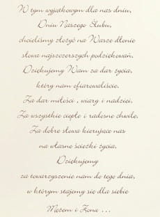 Pudeko z podzikowaniem dla rodzicw KWIAT