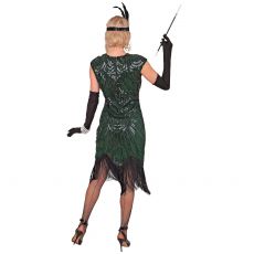 Str�j damski lata 20 GATSBY FLAPPER zielony - XXL