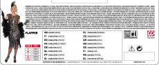 Str�j damski lata 20 GATSBY FLAPPER z�oty - S