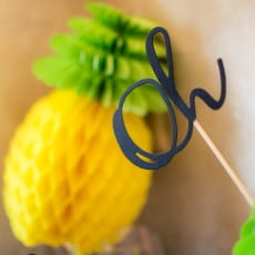 Rozeta papierowa ANANAS owoce dekoracja